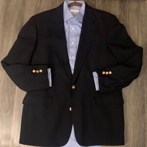 BROOKS BROTHERS All Wool Navy Blue Blazer